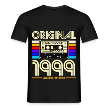 Original 1999 édition limitée - T-shirt homme - noir - Devant - AI Model Male 178 light (178cm)