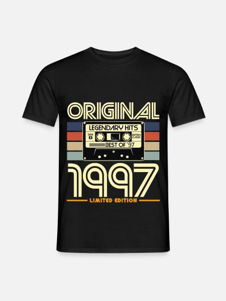 Original 1997 Cassette Retro - Men's T-Shirt - black