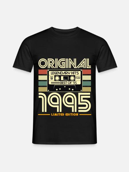 Original 1995 Cassette Retro - Men's T-Shirt - black