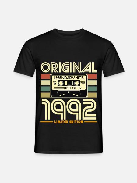 Original 1992 Cassette Limited - Men's T-Shirt - black