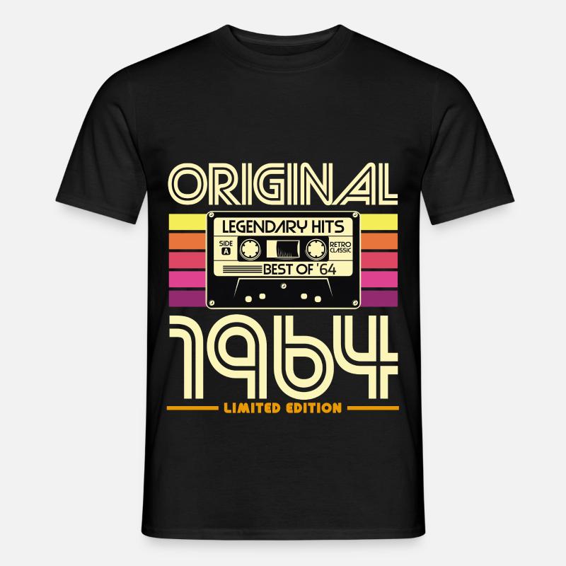 Originale Retro-Hits von 1964 - Männer T-Shirt - Schwarz