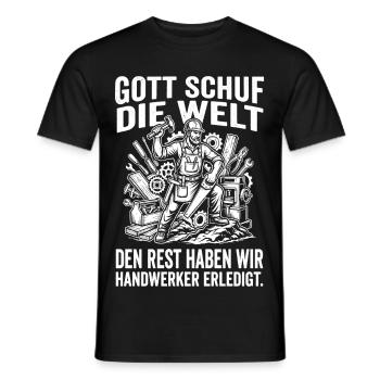 Stolzer Handwerker Beruf Geschenk Handwerk - Männer T-Shirt - Schwarz - Vorne - AI Model Male 178 light (178cm)