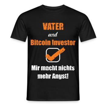 Bitcoin Crypto Dad wie ein normaler Dad - Männer T-Shirt - Schwarz - Vorne - AI Model Male 178 light (178cm)