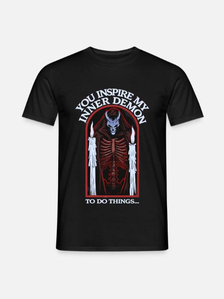 Inspre my demon - Männer T-Shirt - Schwarz