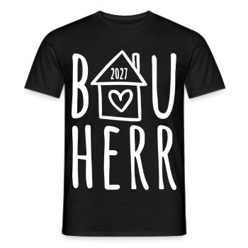 Bauherr 2027 - Männer T-Shirt - Schwarz - Vorne - AI Model Male 178 light (178cm)
