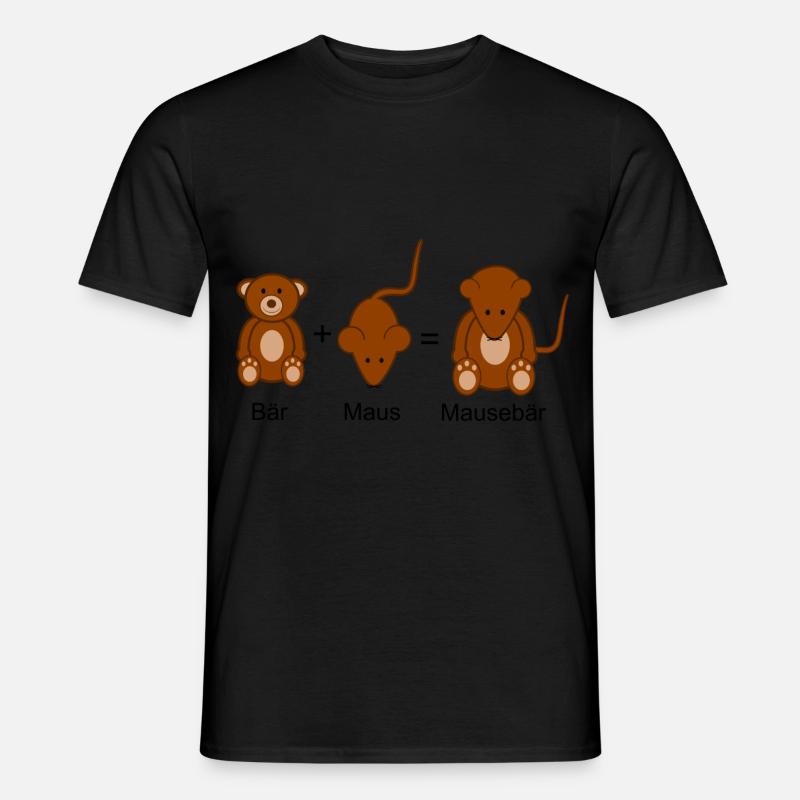 Mausebär - Männer T-Shirt - Schwarz