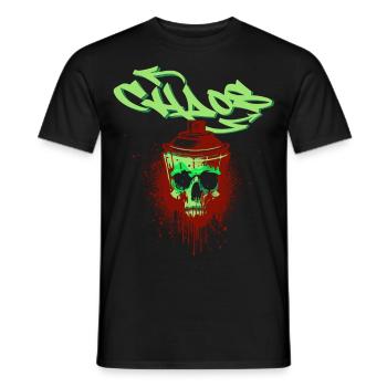 Ink Cry - Men's T-Shirt - black - Front - AI Model Male 178 light (178cm)