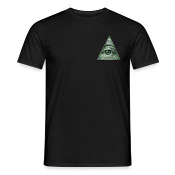 Illuminati - T-shirt homme - noir - Devant - AI Model Male 178 light (178cm)
