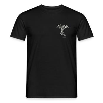 535 - Men's T-Shirt - black - Front - AI Model Male 178 light (178cm)