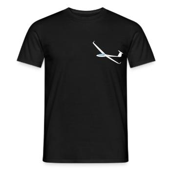 ls8neo glide pilote planeur planeur - T-shirt homme - noir - Devant - AI Model Male 178 light (178cm)