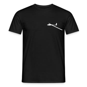 FK3 Segelflieger Segelflugzeug gleiten Pilot - Männer T-Shirt - Schwarz - Vorne - AI Model Male 178 light (178cm)