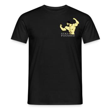 Gym - T-shirt homme - noir - Devant - AI Model Male 178 light (178cm)