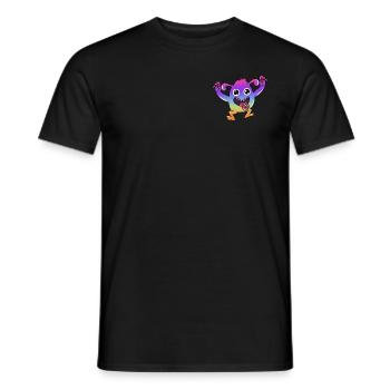 Acid Monster Techno Rave LSD Open Air - Männer T-Shirt - Schwarz - Vorne - AI Model Male 178 light (178cm)