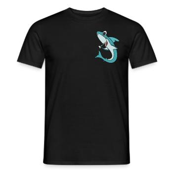 Plus qu’une bouchée au goût - T-shirt homme - noir - Devant - AI Model Male 178 light (178cm)