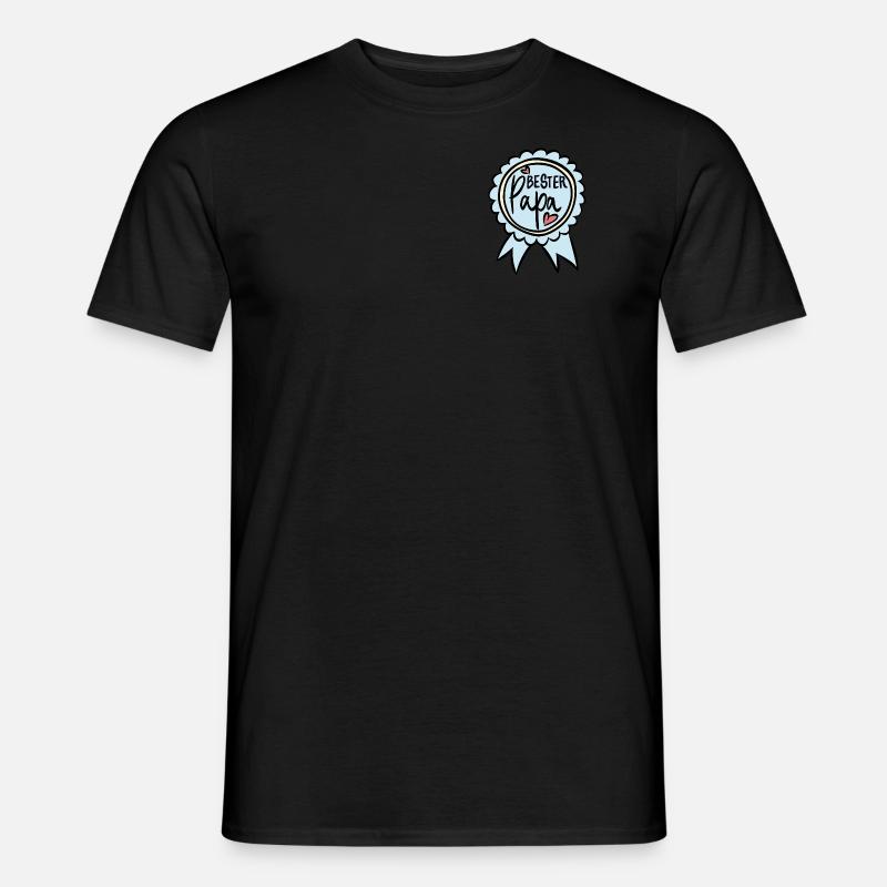 Bester Papa - Männer T-Shirt - Schwarz
