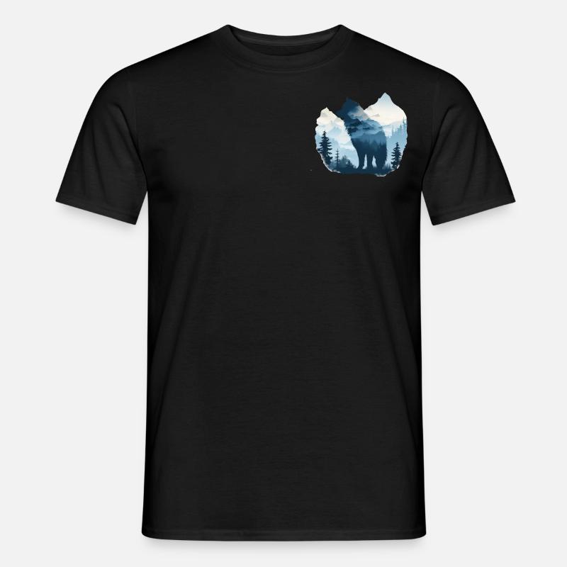 Mountain Eurasier | Eurasier in den Bergen - Männer T-Shirt - Schwarz