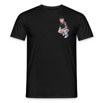 Rieser Grantler // Illustration - Männer T-Shirt - Schwarz - Vorne - AI Model Male 178 light (178cm)