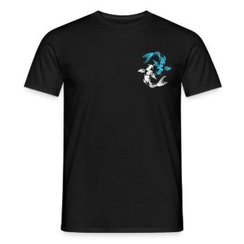 Karpfenangler und Koikarpfen Yin Yang Geschenk - Männer T-Shirt - Schwarz - Vorne - AI Model Male 178 light (178cm)