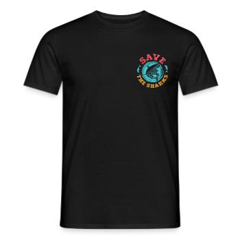 Save the Sharks Hai Fisch Schutz Taucher Geschenk - Männer T-Shirt - Schwarz - Vorne - AI Model Male 178 light (178cm)
