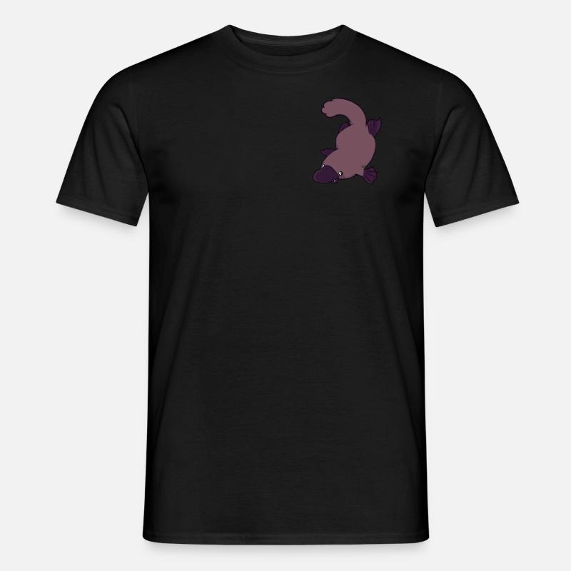 Schnäbelchen, das Schnabeltier - Männer T-Shirt - Schwarz