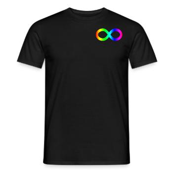 Autistic Pride / Neurodivergent Pride - Men's T-Shirt - black - Front - AI Model Male 178 light (178cm)