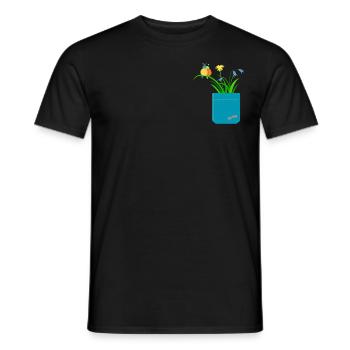 Spring Greetings To Go - Men's T-Shirt - black - Front - AI Model Male 178 light (178cm)