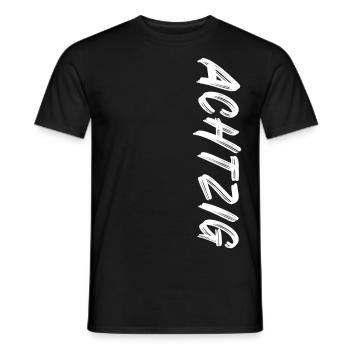 80 / Achtzig / 80. Geburtstag - Männer T-Shirt - Schwarz - Vorne - AI Model Male 178 light (178cm)