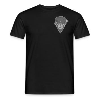 Affe mit kappe - Männer T-Shirt - Schwarz - Vorne - AI Model Male 178 light (178cm)