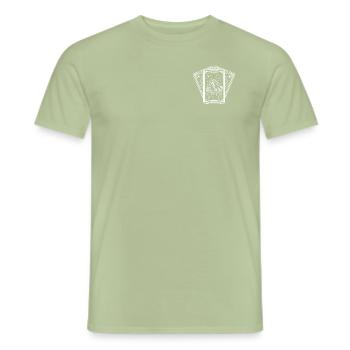 The Code Deck (weiß) - Männer T-Shirt - Sage - Vorne - AI Model Male 178 light (178cm)