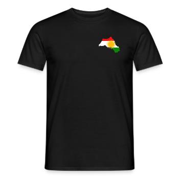 Kurdistan Gebiet Fahne - Männer T-Shirt - Schwarz - Vorne - AI Model Male 178 light (178cm)