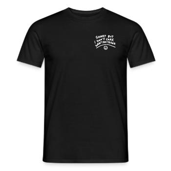 Désolé mais je me fiche de ce que vous pensez - T-shirt homme - noir - Devant - AI Model Male 178 light (178cm)