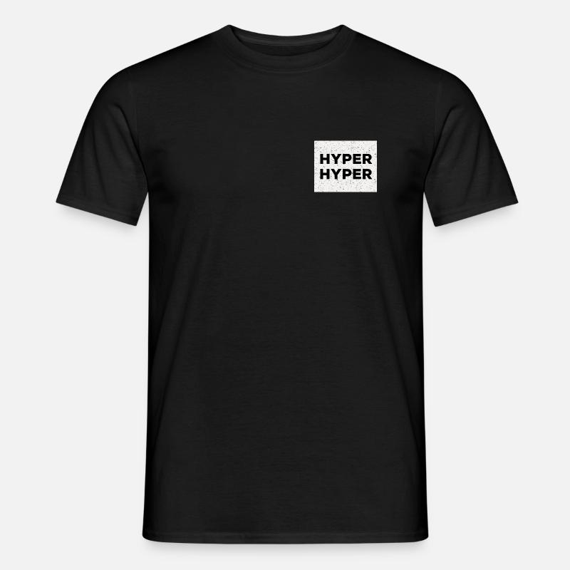 Hyper Hyper | Party Raver 90er Festival Techno Fun - Männer T-Shirt - Schwarz