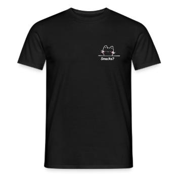 Cute cat | Can I has snacks? - Männer T-Shirt - Schwarz - Vorne - AI Model Male 178 light (178cm)