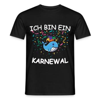 Carnaval Carnaval Confettis Costume Remplacement Karnewal - T-shirt homme - noir - Devant - AI Model Male 178 light (178cm)