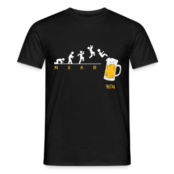 Beer Friday - Men's T-Shirt - black - Front - AI Model Male 178 light (178cm)