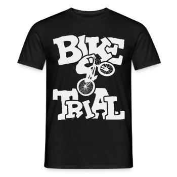 Balance and Control Bike Trial - Men's T-Shirt - black - Front - AI Model Male 178 light (178cm)