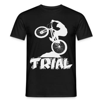 Bike Trial - vélo - T-shirt homme - noir - Devant - AI Model Male 178 light (178cm)