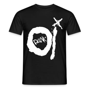 Oi Punk - Men's T-Shirt - black - Front - AI Model Male 178 light (178cm)