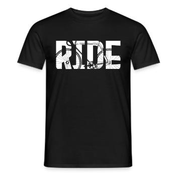 Road cycling - Men's T-Shirt - black - Front - AI Model Male 178 light (178cm)