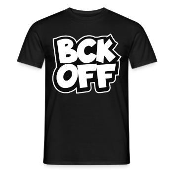 Zurück – Verpiss dich - Männer T-Shirt - Schwarz - Vorne - AI Model Male 178 light (178cm)