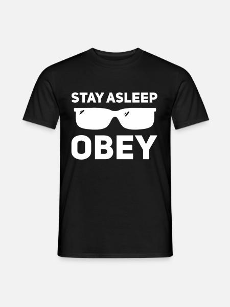 Sleep, obey - Men's T-Shirt - black