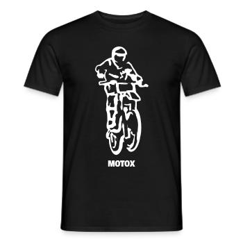 MOTOCROSS MOTX - Männer T-Shirt - Schwarz - Vorne - AI Model Male 178 light (178cm)