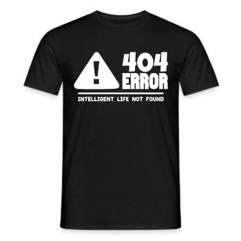 Computer- und Programmierer Geek. 404 Fehler - Männer T-Shirt - Schwarz - Vorne - AI Model Male 178 light (178cm)