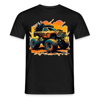 Monster Truck Madness - T-shirt homme - noir - Devant - AI Model Male 178 light (178cm)