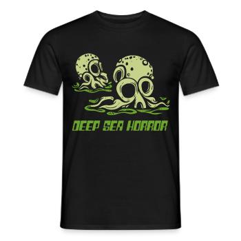 Tiefsee Horror Tentakel - Männer T-Shirt - Schwarz - Vorne - AI Model Male 178 light (178cm)