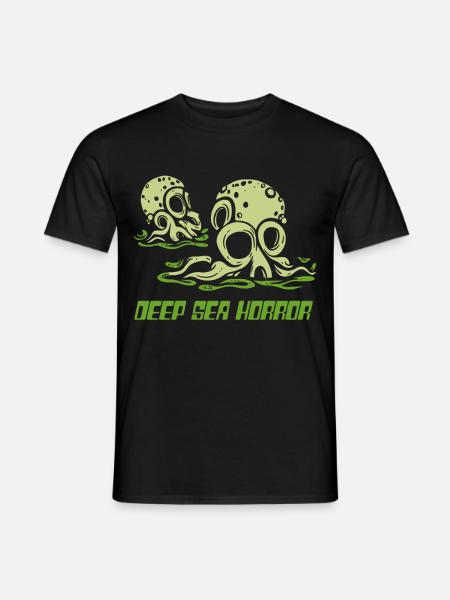 Tiefsee Horror Tentakel - Männer T-Shirt - Schwarz