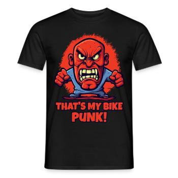 C’est mon vélo, punk ! - T-shirt homme - noir - Devant - AI Model Male 178 light (178cm)
