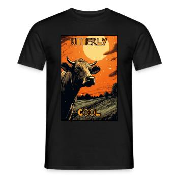Absolut coole Kuh - Männer T-Shirt - Schwarz - Vorne - AI Model Male 178 light (178cm)