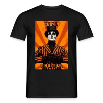 D’Humour: Mème français - T-shirt homme - noir - Devant - AI Model Male 178 light (178cm)