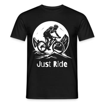 VTT facile - T-shirt homme - noir - Devant - AI Model Male 178 light (178cm)